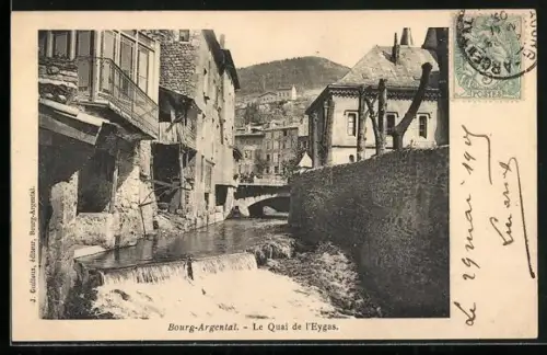 AK Bourg-Argental, Le Quai de l`Eygas