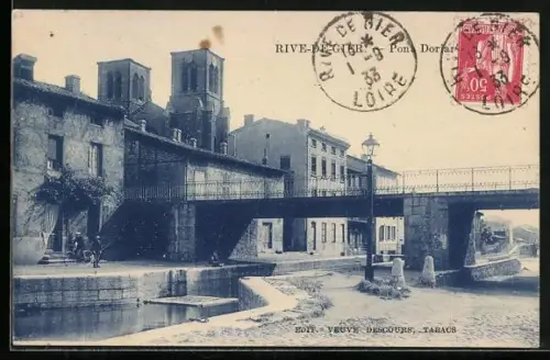 AK Rive-de-Gier, Pont Dorieux et bâtiments adjacents
