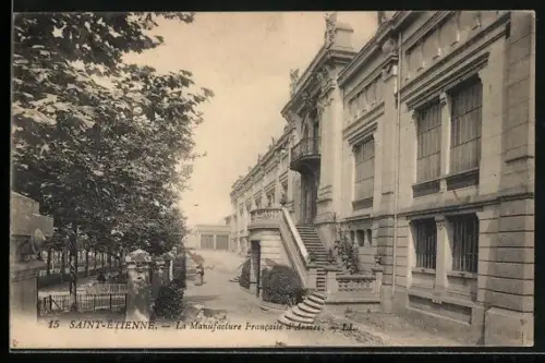 AK Saint-Étienne, La Manufacture Francaise d`Armes, vue de l`entrée principale