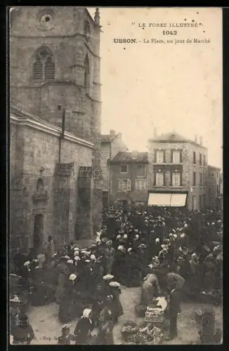 AK Usson, La Place, un jour de marché