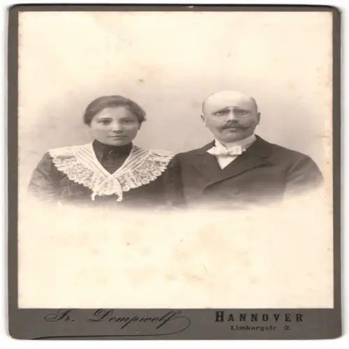 Fotografie Fr. Dempwolf, Hannover, Limburgerstr. 2, Porträt eines Paares