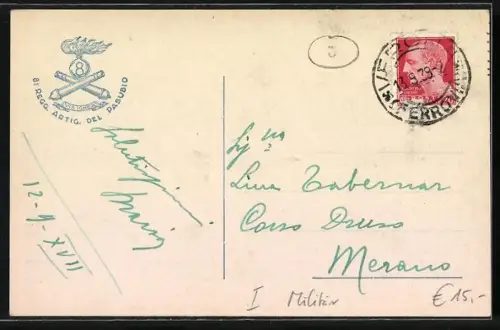 AK 8. Regg. Artig. del Pasubio