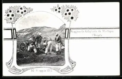 AK Reggimento Artiglieria da Montagna 1a Brigata, 30 Maggio 1905