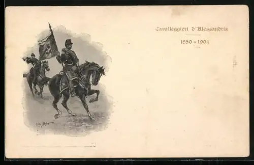 AK Cavalleggieri d`Alessandria 1850-1904