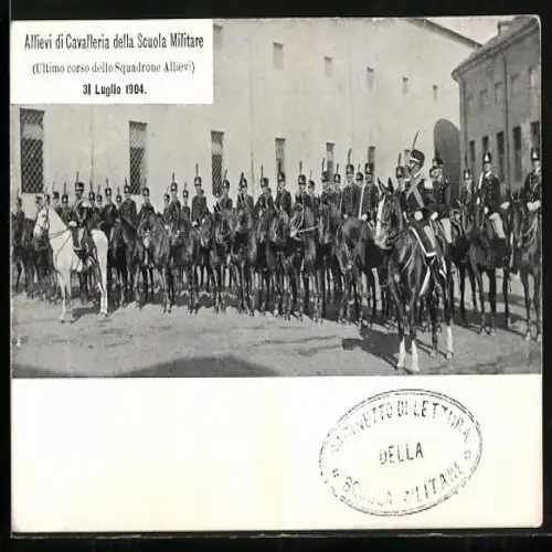 AK Allievi di Cavalleria della Scuola Militare 31 Luglio 1904