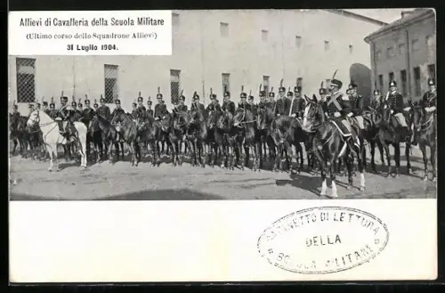 AK Allievi di Cavalleria della Scuola Militare 31 Luglio 1904