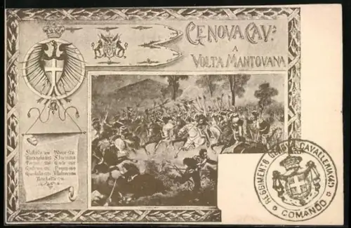 Künstler-AK Mantua, Genova Cav. a Volta Mantovana