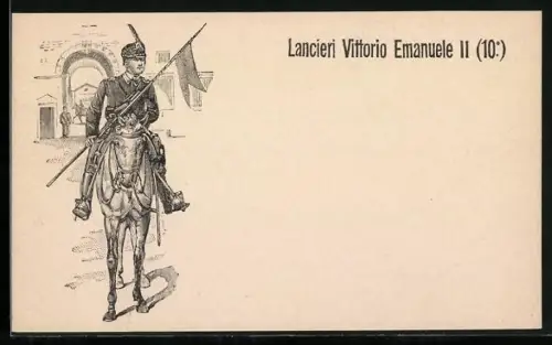 AK 10. Lancieri Vittor Emanuele II.
