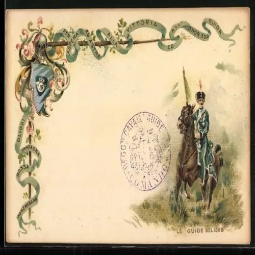 Künstler-AK Cavalleggeri Guide 1904