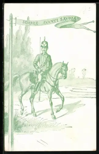 Künstler-AK Savoia, Sempre Avanti Savoia