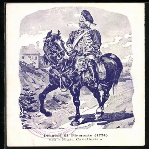 AK Dragoni di Piemonte ora Nizza Cavalleria, Kavallerie-Regiment