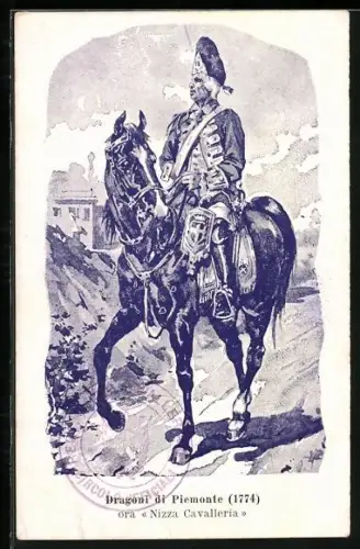 AK Dragoni di Piemonte ora Nizza Cavalleria, Kavallerie-Regiment