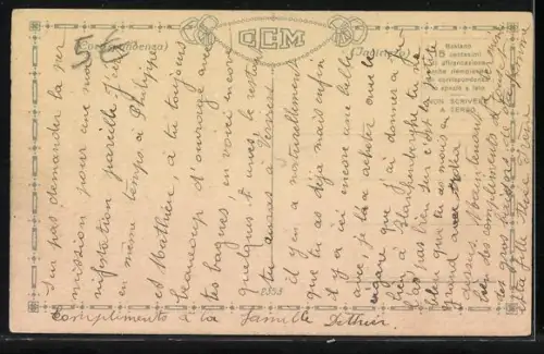 Künstler-AK Paar sitzt auf einem Fels am Meer, Art Deco