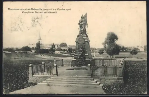AK Noisseville, Monument francais inauguré le 4 Octobre 1908