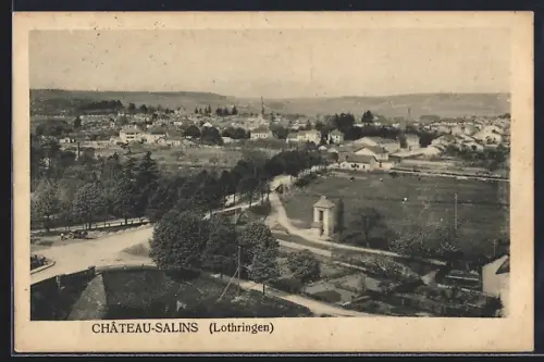 AK Château-Salins /Lothringen, Vue panoramique sur la ville et la campagne environnante