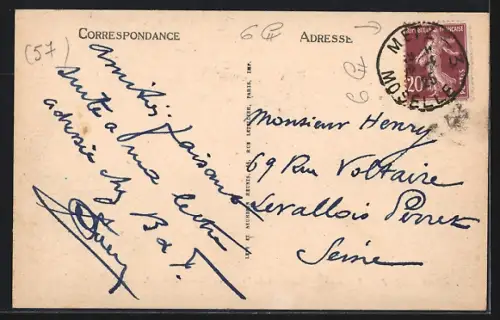 AK Metz, Vue prise du Boulevard du Président Poincaré