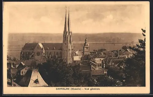 AK Sarralbe /Moselle, Vue générale