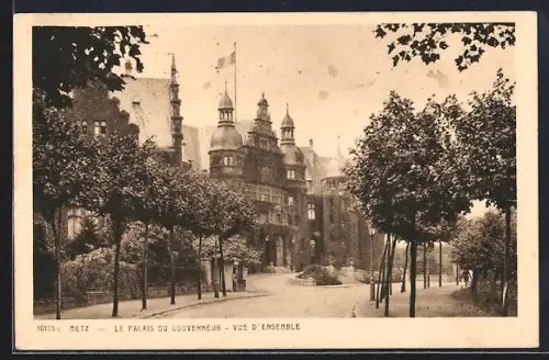 AK Metz, Le Palais du Gouverneur, Vue d`ensemble