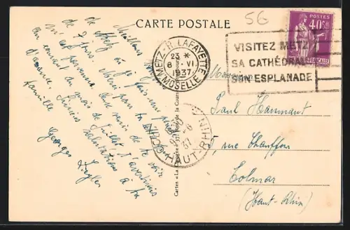 AK Metz, Le Palais du Gouverneur, Vue d`ensemble