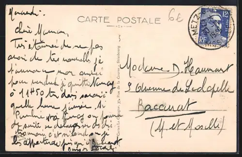 AK Metz, Les Roches, vues du Pont des Roches