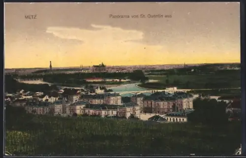 AK Metz, Panorama von St. Quentin aus