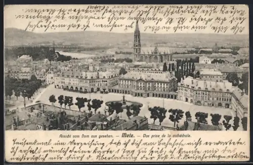 AK Metz, Vue prise de la cathédrale