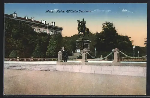 AK Metz, Kaiser-Wilhelm Denkmal