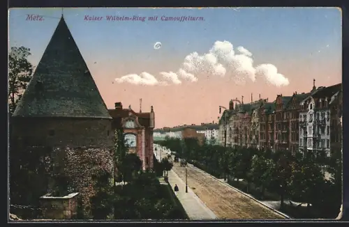 AK Metz, Kaiser-Wilhelm-Ring mit Camouffelturm