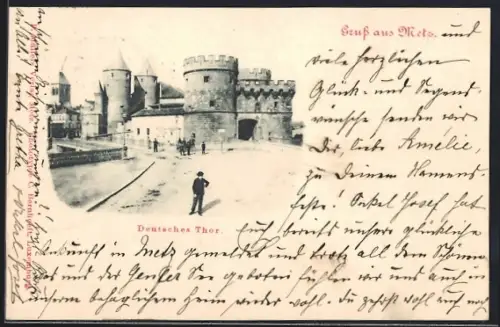 AK Metz, Blick auf das Deutsche Tor