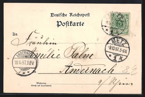 AK Metz, Blick auf das Deutsche Tor