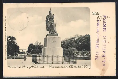 AK Metz, Monument du Maréchal Ney