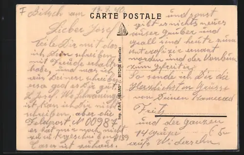 AK Bitche /Moselle, Vue partielle prise de la citadelle