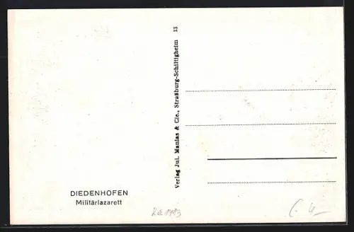 AK Diedenhofen, Flusspartie am Militärlazarett