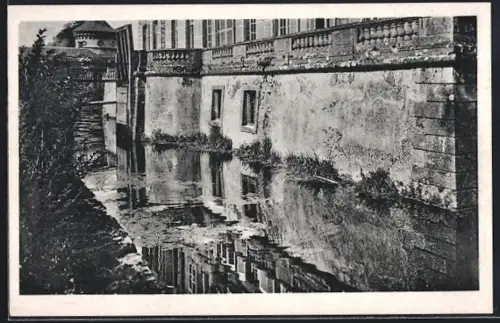 AK Diedenhofen, Wassergraben am Schloss Scheuern