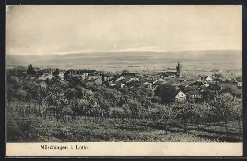 AK Mörchingen i. Lothr., Vue panoramique sur la ville et les environs