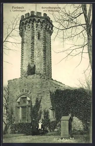 AK Forbach i. Lothringen, Schlossbergturm mit Rittersaal