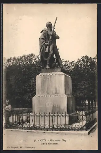 AK Metz, Monument Ney et son environnement arboré