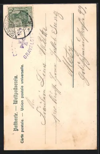 AK St. Hubert, Denkmal des 7. Rhein. Inf.-Regts. No. 69