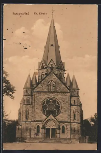 AK Saargemünd, Ev. Kirche