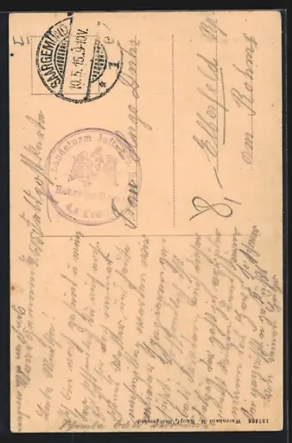 AK Saargemünd, Ev. Kirche