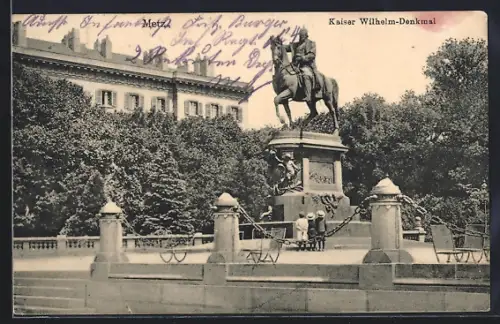 AK Metz, Kaiser Wilhelm-Denkmal