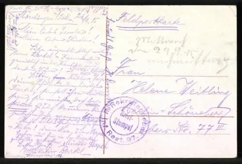 AK Mörchingen i. L., Vue sur la ville avec église et collines environnantes