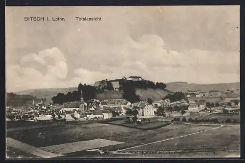 AK Bitsch i. Lothr., Vue générale de la ville et de la forteresse