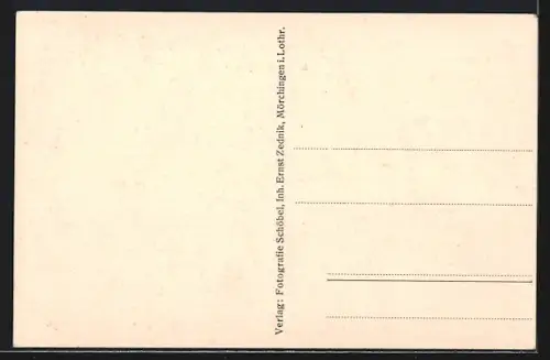 AK Mörchingen /Lothr., Blick auf die Garnisonkirche