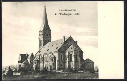 AK Mörchingen, Église de garnison avec architecture imposante