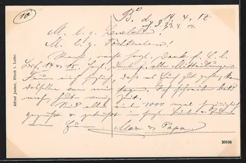 AK Bitsch i. Lothr., Vue générale de la ville et de la forteresse sur la colline