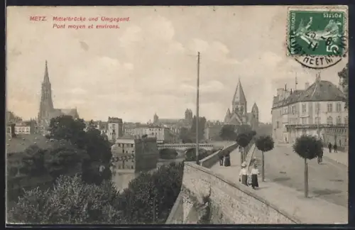 AK Metz, Pont moyen et environs