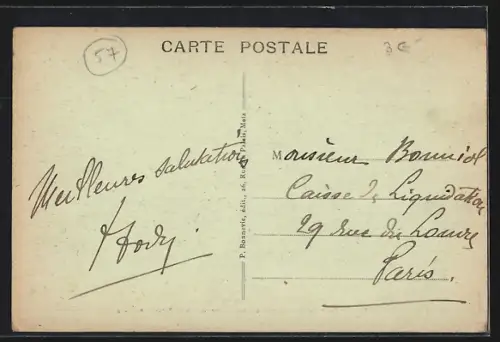 AK Vic, Le Pont que les Francais ont fait sauter dans leur Retraite en 1914