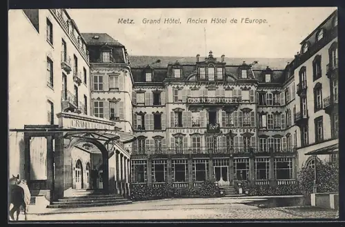 AK Metz, Grand Hôtel, Ancien Hôtel de l`Europe
