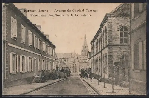 AK Forbach /Lorr., Avenue du Général Passaga, Pensionnat des Soeurs de la Providence